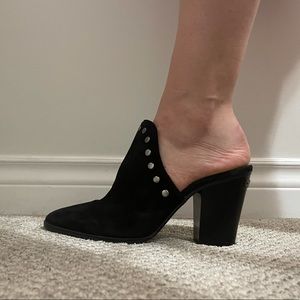 Michael Kors black leather heel